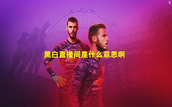 黑白直播间是什么意思啊